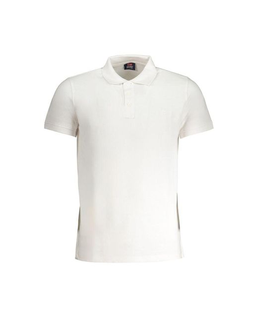 Norway 1963 White Cotton Polo Shirt for men