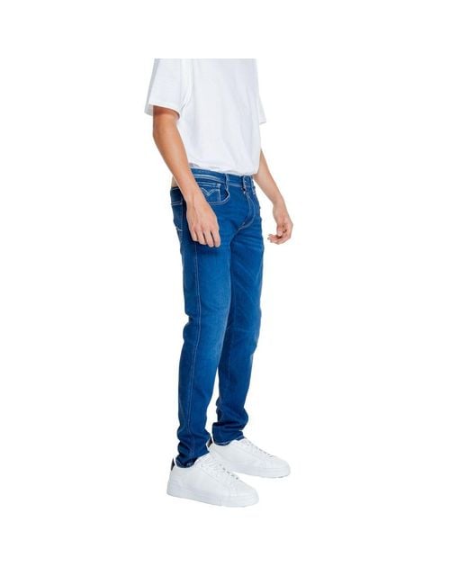 Replay Blue Cotton Jeans & Pant for men