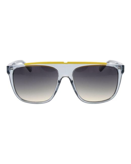Guess Gray Plastic Sunglasses for men