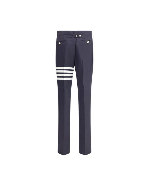 Thom Browne Blue Wool Dress Pants for men