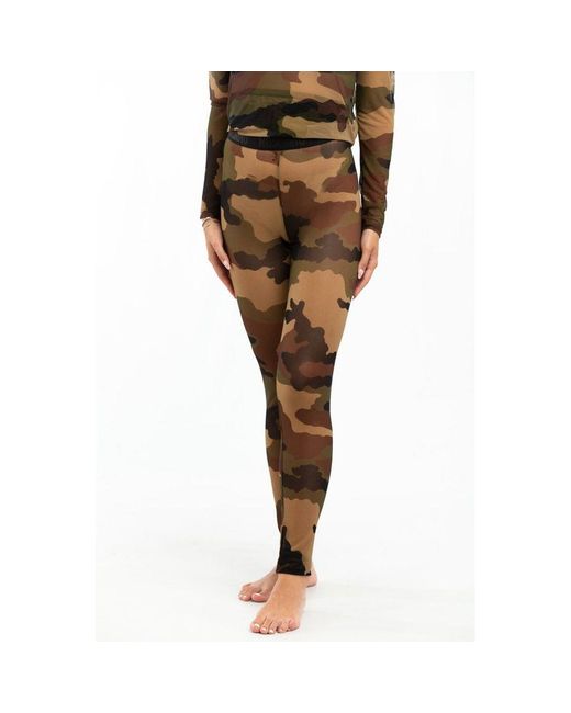 Moschino Brown Army Cotton Leggings