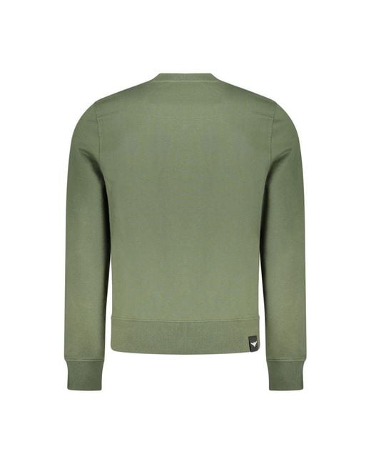 Accademia Militare Green Black Cotton Men's Sweatshirt for men