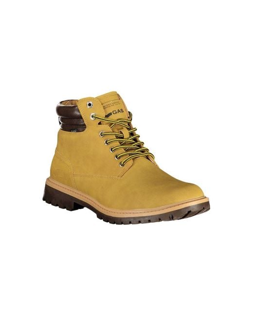 Gas Yellow Polyurethane Ankle Boot for men