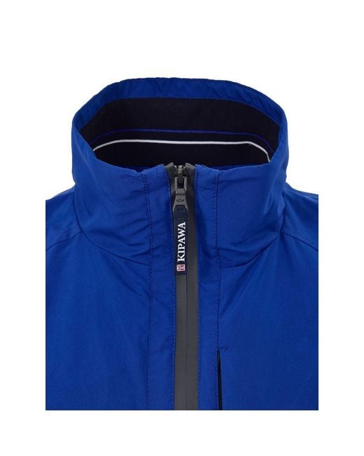 Paul & Shark Blue Polyester Sleveless Jacket for men