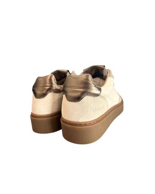 Pantofola D Oro Natural Beige Suede Mens Sneaker for men