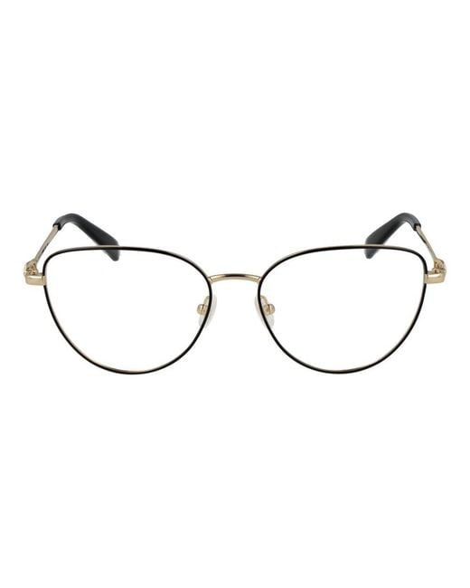 Longchamp Brown Black Metal Glasses (frames)
