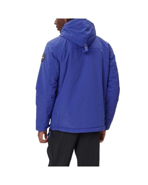 Napapijri Blue Polyamide Shell Jacket for men