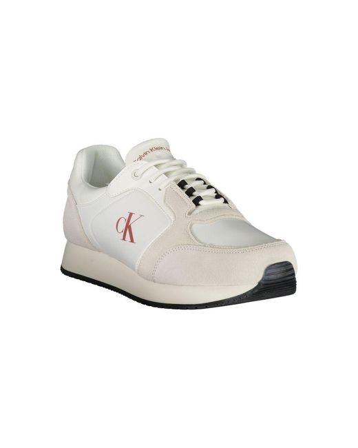 Calvin Klein White Leather Sneaker for men