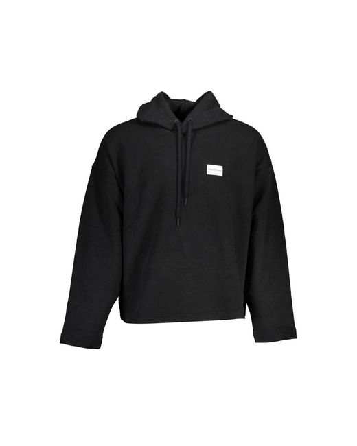 Calvin Klein Black Cotton Sweatshirt for men