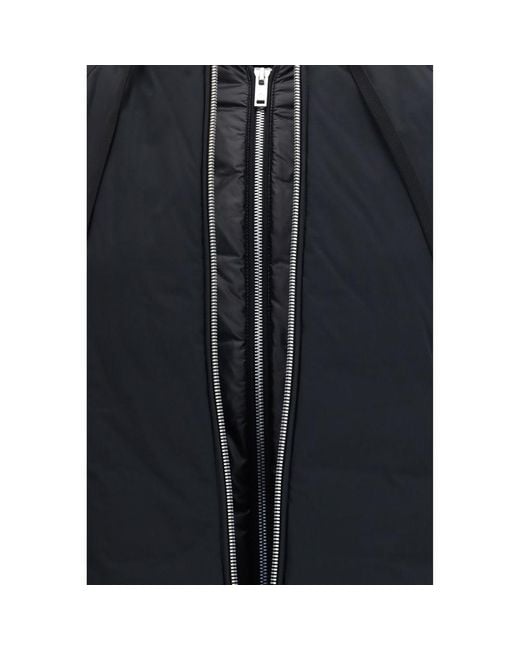 Moose Knuckles Blue Black Nylon Bomber