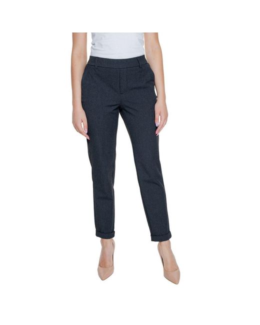 Vero Moda Blue Gray Polyester Jeans & Pant