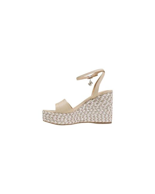 Guess White Beige Polyethylene High Heel Pumps