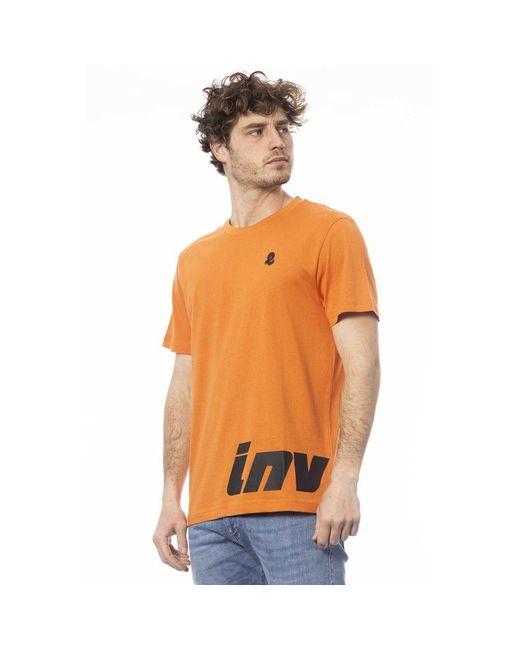 INVICTA WATCH Orange Cotton T-Shirt for men