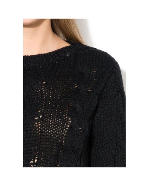 Gas Black Wool Sweatshirt