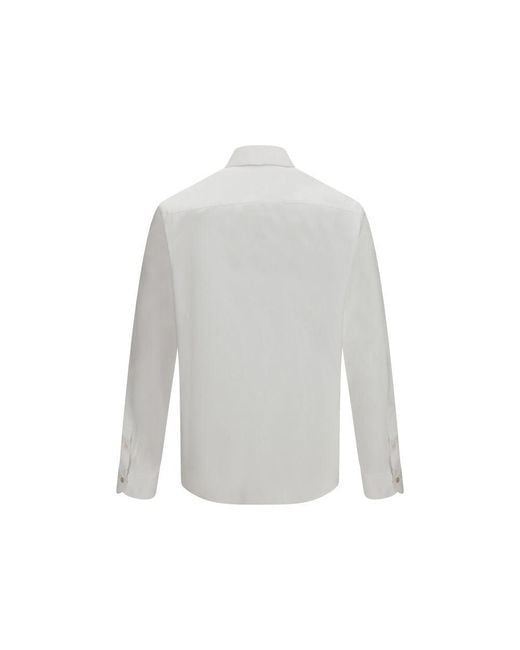 Valentino Garavani White Cotton Dress Shirt for men