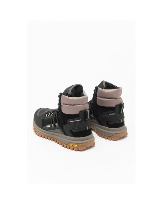 Colmar Black Leather Ankle Boots for men