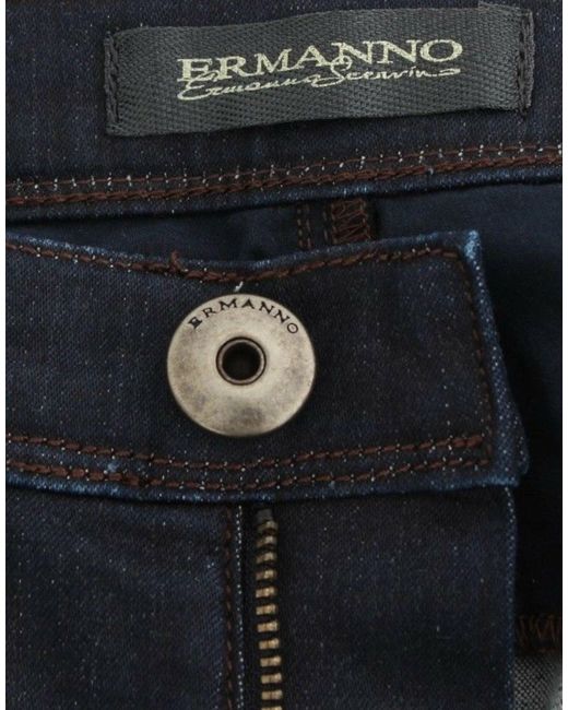Ermanno Scervino Blue Chic Dark Slim Jeans For Elegant Style