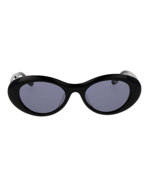 Trussardi Blue Black Acetate Sunglasses
