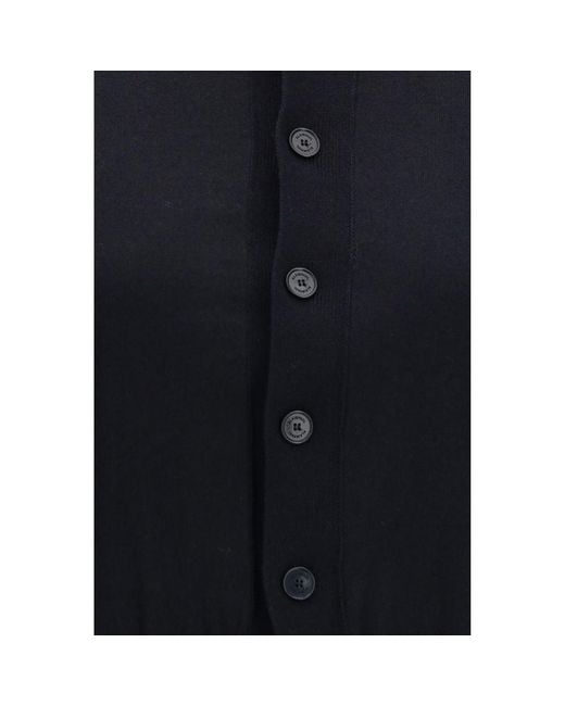 ALAINPAUL Blue Black Cotton Cardigan