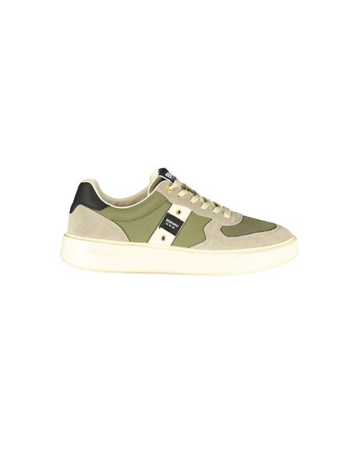 Blauer Green Leather Sneaker for men