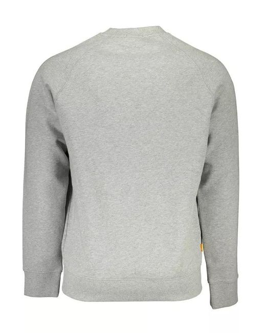 Timberland Gray Cotton Sweater for men