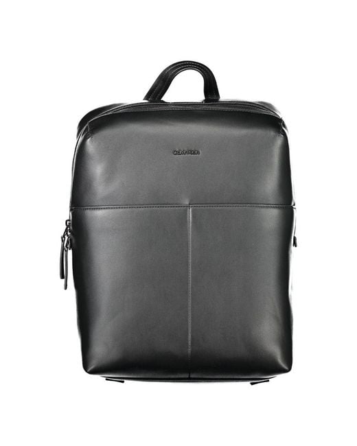 Calvin Klein Black Polyethylene Men Backpack for men