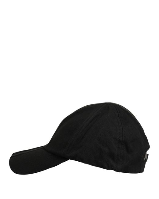 Dolce & Gabbana Men Black Cotton Baseball Cap 6 Panels Hat for men