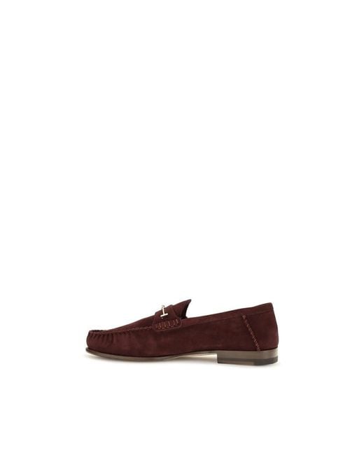 Tom Ford Brown Bordeaux Calf Leather Bos Taurus Slip