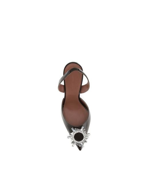 AMINA MUADDI Metallic Brown Calf Leather Bos Taurus High Heel Pumps