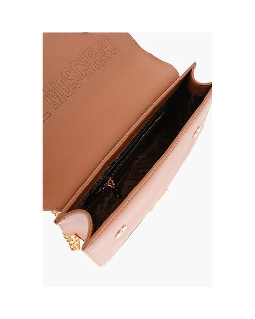Moschino Brown Polyethylene Shoulder Bag