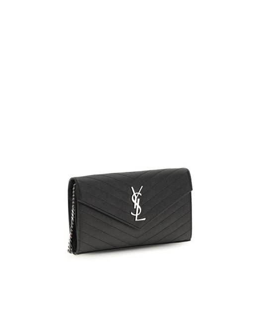 Saint Laurent Black Calf Leather Bos Taurus Wallet