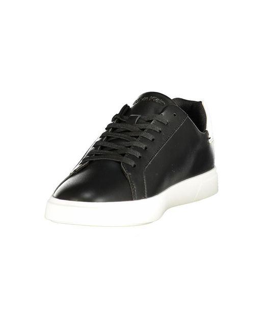 Calvin Klein Black Polyurethane S Sneaker