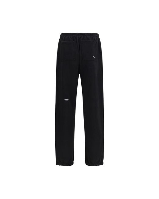 Represent Black Cotton Athletic Pants for men