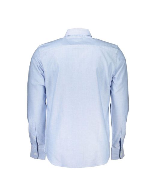 North Sails Blue Cotton Shirt for men