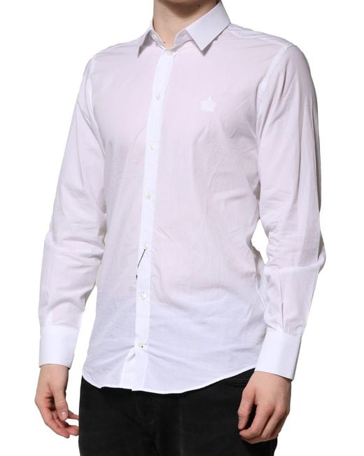 Dolce & Gabbana Purple Martini Long Sleeves Formal Shirt for men