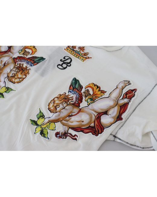 Dolce & Gabbana Gray Elegant Cotton-Silk Blend Tee for men