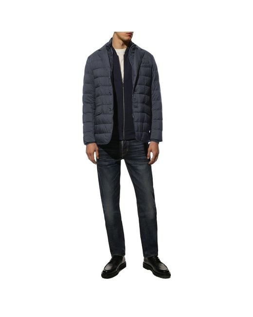 Herno Blue Polyamide Jacket for men