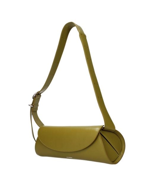 Jil Sander Green Leather Crossbody Bag