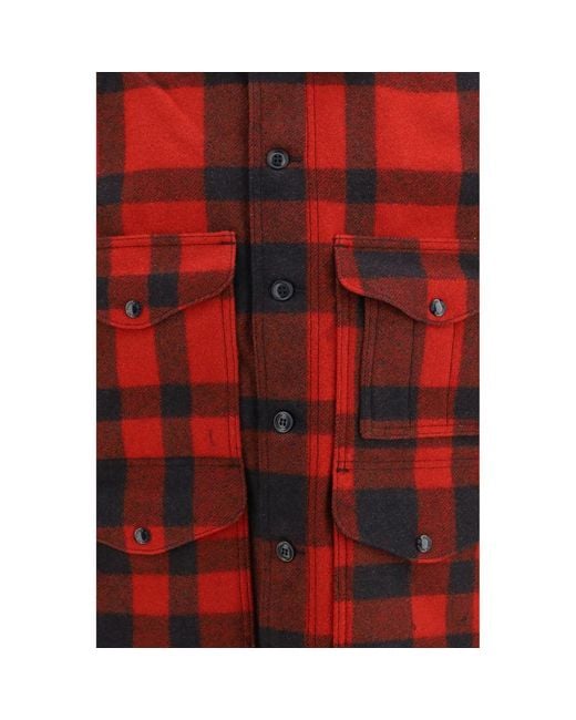 Filson Red Multicolor Wool Oves Aries Full for men