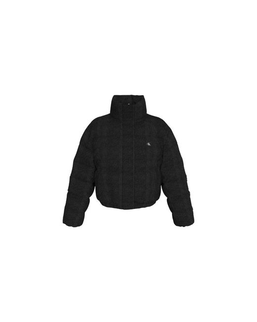 Calvin Klein Black Polyester Jackets & Coat