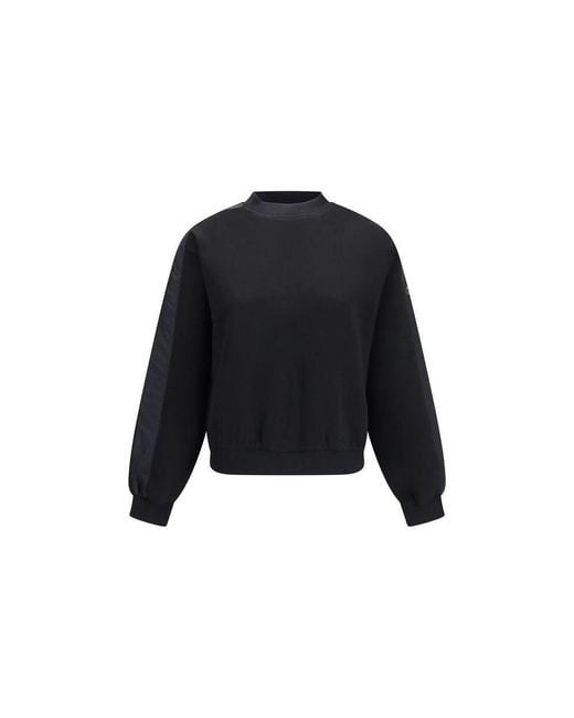 Moose Knuckles Blue Black Cotton Sweatshirt