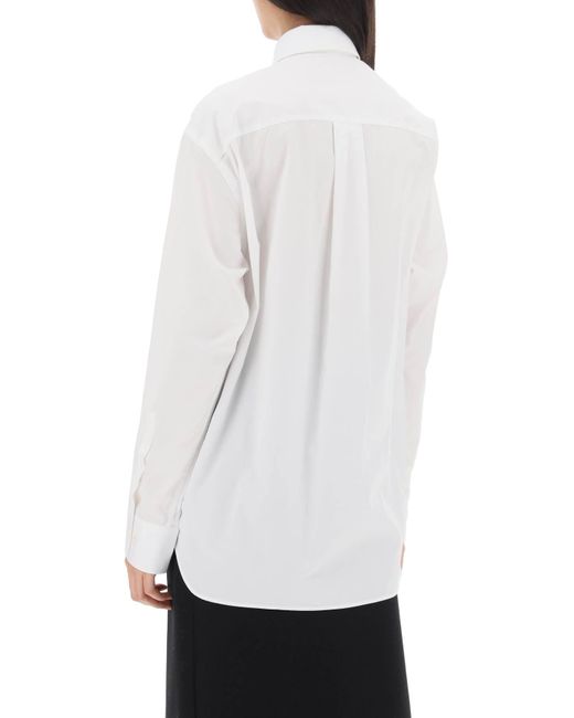Wardrobe NYC White Maxi Shirt In Cotton Batista