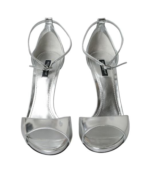Dolce & Gabbana Metallic High Heel Sandals