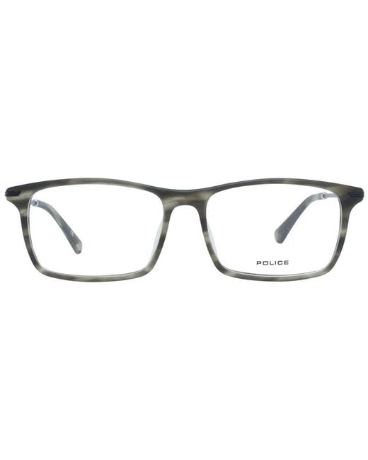 Police Gray Metal & Plastic Glasses (Frames) for men