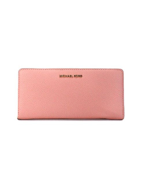 Michael michael kors leather continental wristlet discount
