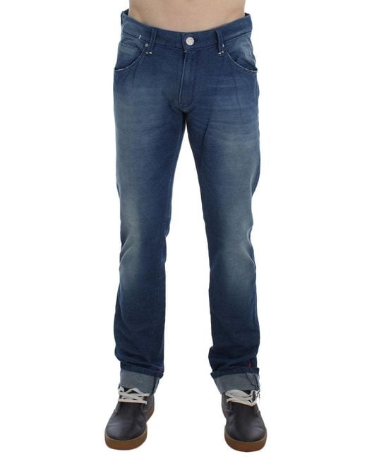 Acht Denim Cotton Stretch Slim Fit Jeans Blue Sig30471 for men