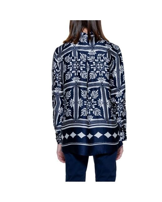 Street One Blue Viscose Blouse