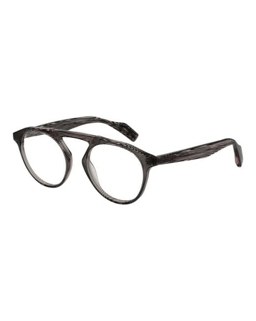 Yohji Yamamoto Black Plastic Glasses (Frames) for men