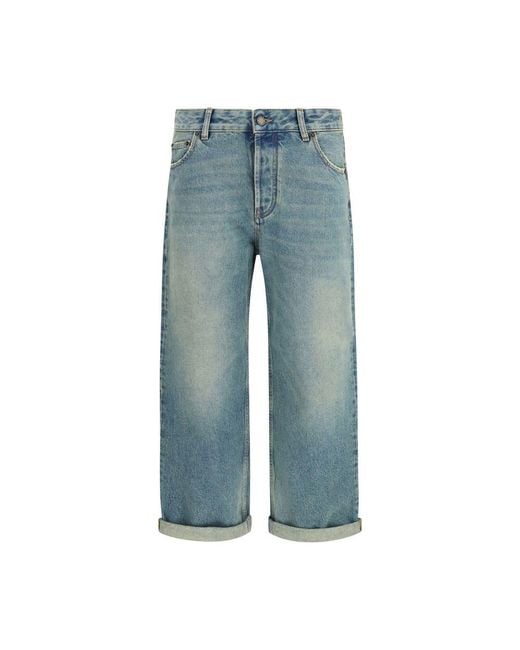 DARKPARK Blue Cotton Boyfriend Jeans