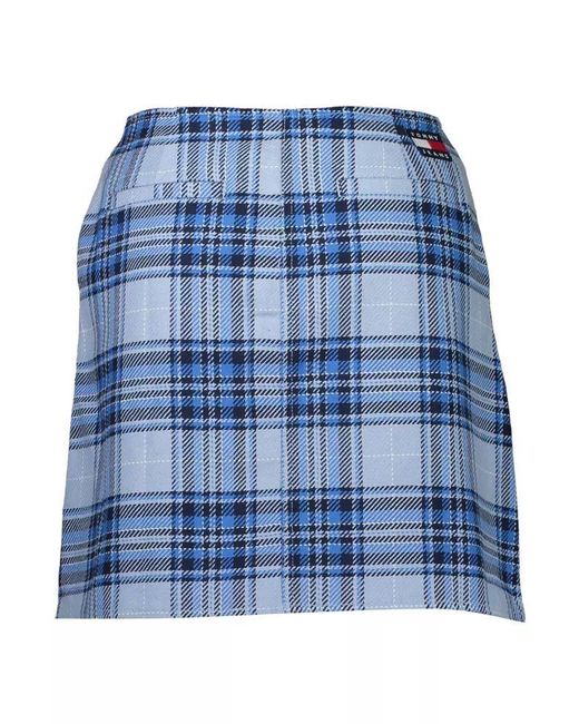 Tommy Hilfiger Blue Cotton Skirt